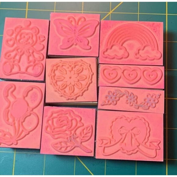 Melissa & Doug Hearts & Rainbow Rubber Stamp Set - Picture 2 of 3